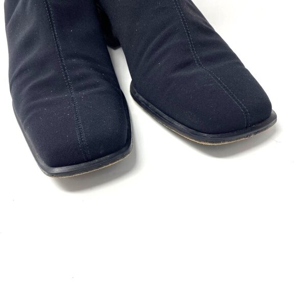 Vintage Stuart Weitzman Microstretch Fabric  Over The Knee Pull On Boots Size 7 - Picture 9 of 16